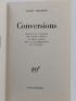 MATHEWS : Conversions - Signed book, First edition - Edition-Originale.com
