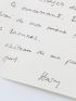 MATHEWS : Lettre autographe signée Harry adressé à son amie Claude Arthaud lui déclamant tout son désespoir d'être séparé d'elle - Signiert, Erste Ausgabe - Edition-Originale.com