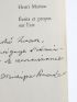 MATISSE : Ecrits et Propos sur l'Art - Libro autografato, Prima edizione - Edition-Originale.com