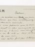 MAUPASSANT : Carte-lettre autographe signée à la Comtesse Potocka : « Je dois vous prévenir que je suis plus muet et plus ennuyeux que jamais [...] » - Autographe, Edition Originale - Edition-Originale.com