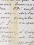 MAUPASSANT : Carte-lettre autographe signée à la Comtesse Potocka : «Oh ! ne prenez pas cela pour une déclaration. » - Signiert - Edition-Originale.com