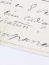 MAUPASSANT : Rarissime poème autographe inédit signé à Ivan Tourgueniev - Signed book, First edition - Edition-Originale.com