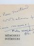 MAURIAC : Mémoires intérieurs - Autographe - Edition-Originale.com
