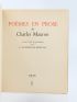 MAURON : Poèmes en prose - First edition - Edition-Originale.com