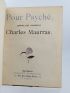 MAURRAS : Pour Psyché - Libro autografato, Prima edizione - Edition-Originale.com