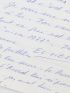 MESRINE : Lettre autographe signée de Jacques Mesrine écrite depuis la prison de Fleury-Mérogis au soir du Réveillon du 31 Décembre 1976 adressée à sa compagne Jeanne Schneider qu'il surnomme Nanou d'amour à propos de la parution de son livre l'Instinct de mort: 