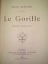 METENIER : Le gorille - Prima edizione - Edition-Originale.com