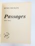 MICHAUX : Passages - Autographe, Edition Originale - Edition-Originale.com