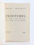 MICHAUX : Peintures - Libro autografato, Prima edizione - Edition-Originale.com