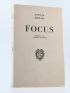 MILLER : Focus - First edition - Edition-Originale.com