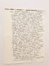 MILLER : Correspondance manuscrite complète d'Henry Miller avec Béatrice Commengé   - Autographe, Edition Originale - Edition-Originale.com