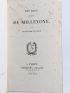MILLEVOYE : Oeuvres de Millevoye précédées d'une notice biographique et littéraire - Edition Originale - Edition-Originale.com