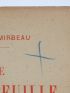 MIRBEAU : Le portefeuille - Signed book, First edition - Edition-Originale.com