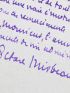 MIRBEAU : Lettre autographe signée adressée au grand avocat d'assises Edgar Demange le remerciant pour sa fameuse défense de son ami Félix Fénéon dans le Procès des Trente  - Autographe, Edition Originale - Edition-Originale.com