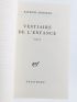 MODIANO : Vestiaire de l'Enfance - Signed book, First edition - Edition-Originale.com