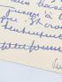 MONNIER : Carte autographe datée et signée adressant ses voeux de bonne année 1955 à Nancy Allard depuis Venise - Autographe, Edition Originale - Edition-Originale.com
