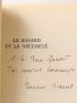 MONOD : Le hasard et la nécessité - Autographe, Edition Originale - Edition-Originale.com