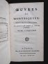 MONTESQUIEU : Oeuvres - Edition-Originale.com