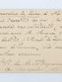 MONTESQUIOU : Lettre autographe signée de Robert de Montesquiou adressée à son bibliographe  - Autographe, Edition Originale - Edition-Originale.com