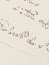 MONTESQUIOU : Lettre autographe signée de Robert de Montesquiou  : 
