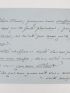 MONTESQUIOU : Lettre autographe signée de Robert de Montesquiou : 