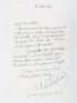 MONTHERLANT : Belle lettre autographe signée adressée à Robert de Saint-Jean à propos de sa vision de la tauromachie : 