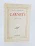 MONTHERLANT : Carnets - Années 1930 à 1944 - Autographe, Edition Originale - Edition-Originale.com