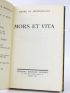 MONTHERLANT : Mors et vita - Signed book, First edition - Edition-Originale.com