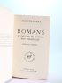 MONTHERLANT : Romans et oeuvres de fiction non théâtrales - Prima edizione - Edition-Originale.com