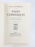 MONTHERLANT : Pages catholiques - Prima edizione - Edition-Originale.com