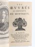 MONTREUIL : Les Oeuvres de Monsieur de Montreuil - First edition - Edition-Originale.com