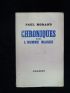 MORAND : Chroniques de l'homme maigre suivies de Propos d'hier - Signed book, First edition - Edition-Originale.com