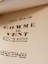 MORAND : Comme le vent - Erste Ausgabe - Edition-Originale.com