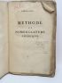 MORVEAU : Méthode de nomenclature chimique - First edition - Edition-Originale.com