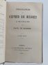 MUSSET : Biographie d'Alfred de Musset, sa vie et ses oeuvres - Edition-Originale.com