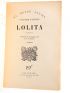 NABOKOV : Lolita - Prima edizione - Edition-Originale.com