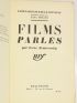 NEMIROVSKY : Films parlés - Autographe, Edition Originale - Edition-Originale.com