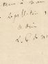 NERVAL : Lettre autographe signée de Gérard de Nerval adressée à Hippolyte Delaunay - Signiert, Erste Ausgabe - Edition-Originale.com