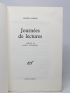 NIMIER : Journées de lecture II - Prima edizione - Edition-Originale.com