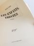 NIMIER : Les enfants tristes - First edition - Edition-Originale.com