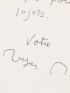 NIMIER : Lettre autographe signée à Jacques Chardonne concernant son ouvrage Matinales : 