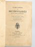 NODIER : Examen critique des dictionnaires de langue françoise ou recherches grammaticales et littéraires de l'orthographe, l'acception, la définition et l'étymologie des mots - Signed book, First edition - Edition-Originale.com