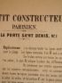 Le Petit constructeur parisien n°1 : la porte Saint-Denis - Erste Ausgabe - Edition-Originale.com