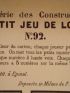 Série des constructions n° 92 : Petit jeu de loto - Prima edizione - Edition-Originale.com