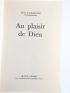 ORMESSON : Au Plaisir de Dieu - Autographe - Edition-Originale.com