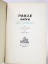 PARROT : Paille noire des étables - First edition - Edition-Originale.com