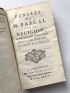 PASCAL : Pensées de M. Pascal sur la religion, et sur quelques autres sujets. Nouvelle édition augmentée de la Défense  - Prima edizione - Edition-Originale.com