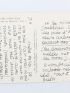 PAULHAN : Carte postale autographe signée et adressée, depuis Port-Cros, à Felia Leal, éditrice de son ouvrage Paroles transparentes illustré par Georges Braque - Signiert, Erste Ausgabe - Edition-Originale.com