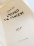 PEGUY : L'esprit de système - First edition - Edition-Originale.com