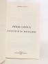 PEIGNOT : Pierre Leroux inventeur du socialisme - Libro autografato, Prima edizione - Edition-Originale.com